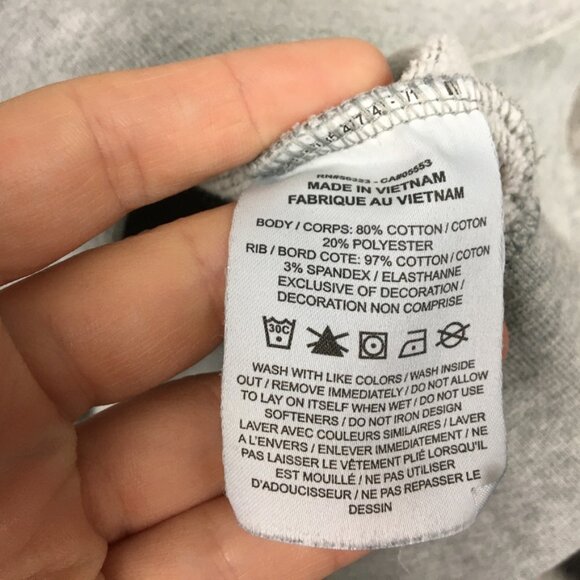 Nike Sweater M Womens Cropped Sweatshirt Cross Stitch Grannycore Athleisure Gray - Picture 7 of 9